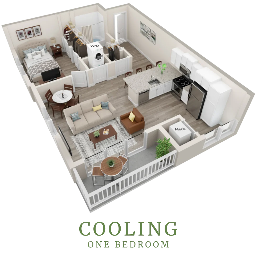 Cooling - One Bedroom