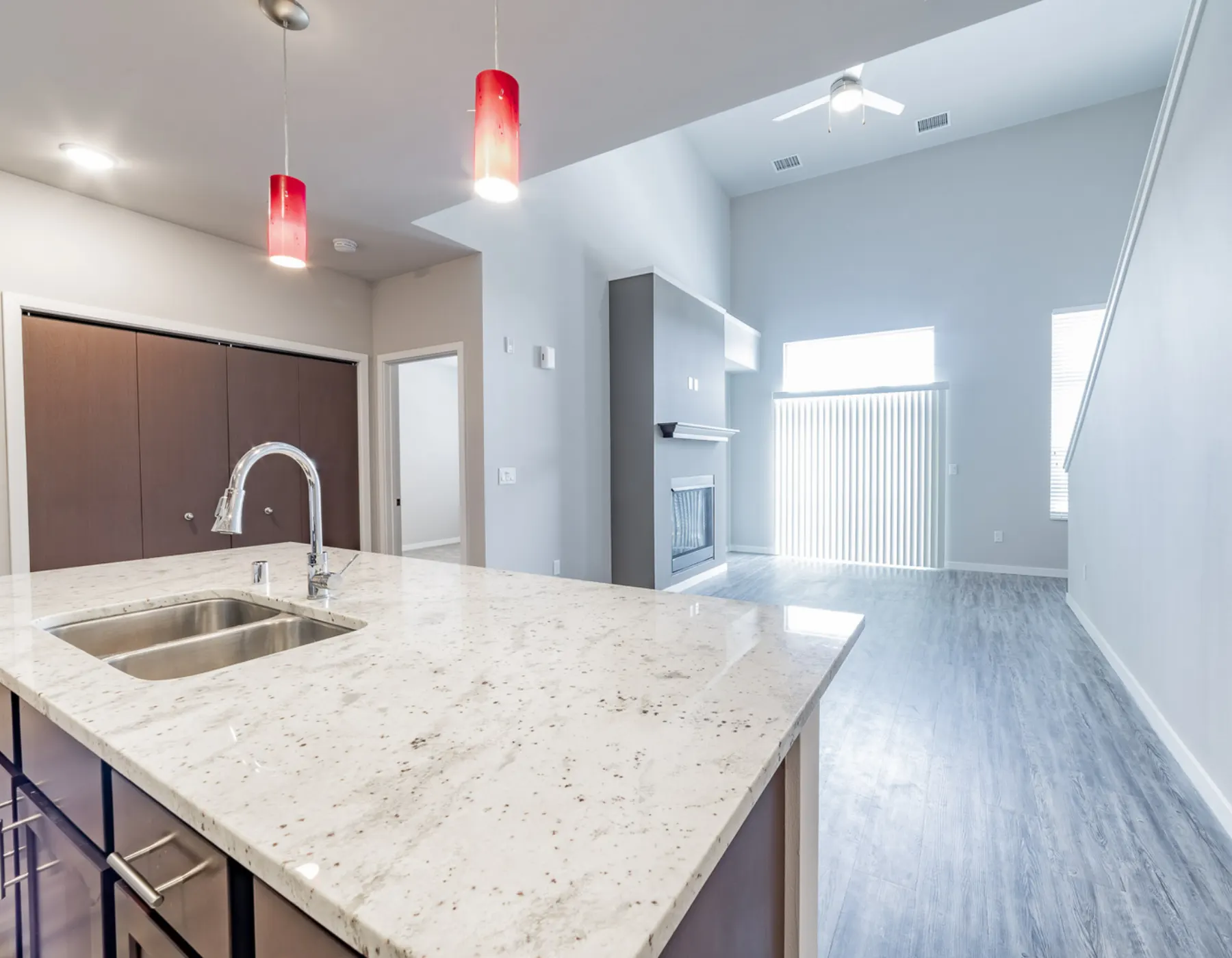 Kitchen Island and Open Layout Townhome