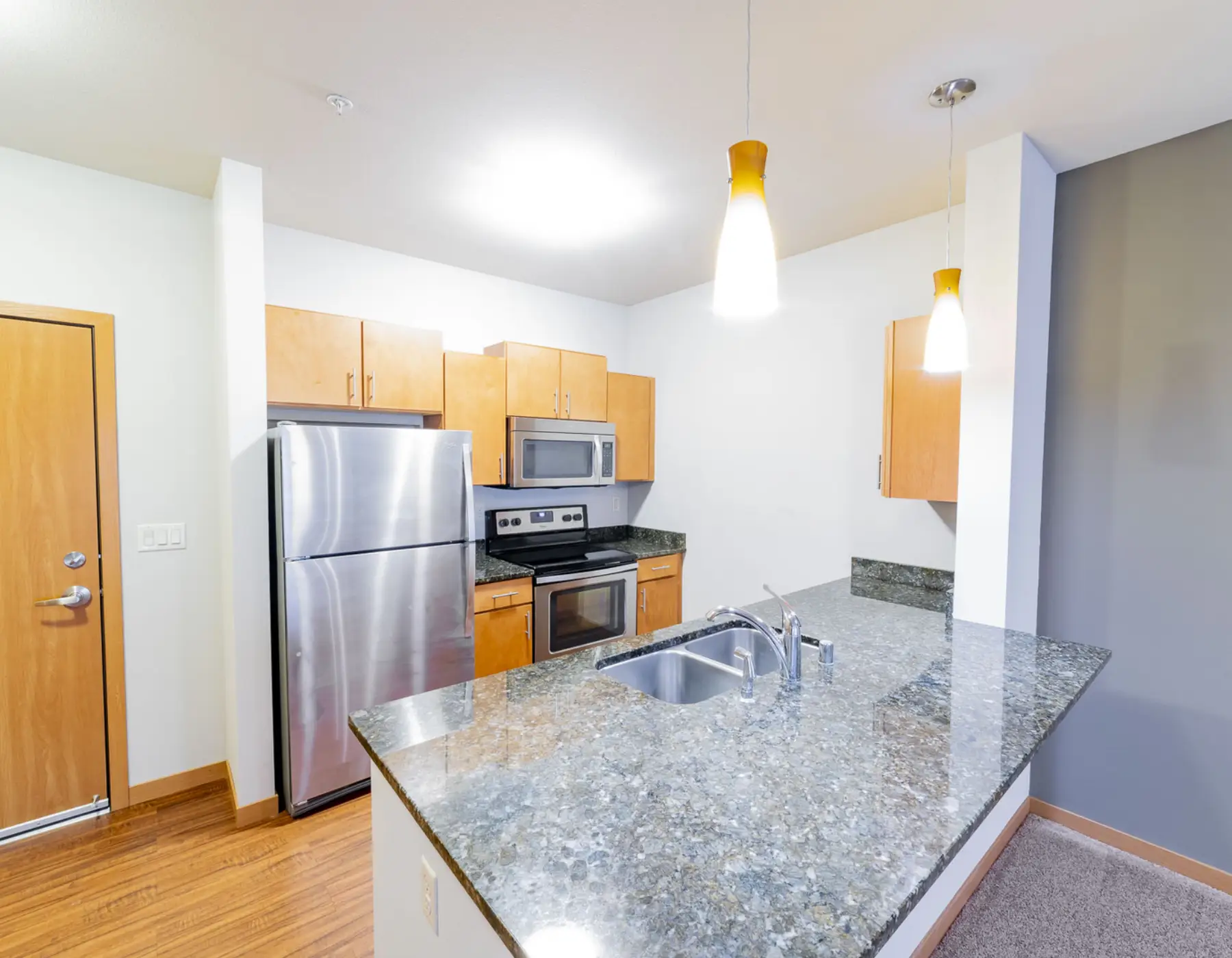 Open Concept Apartment Kitchen at Mammoth Springs